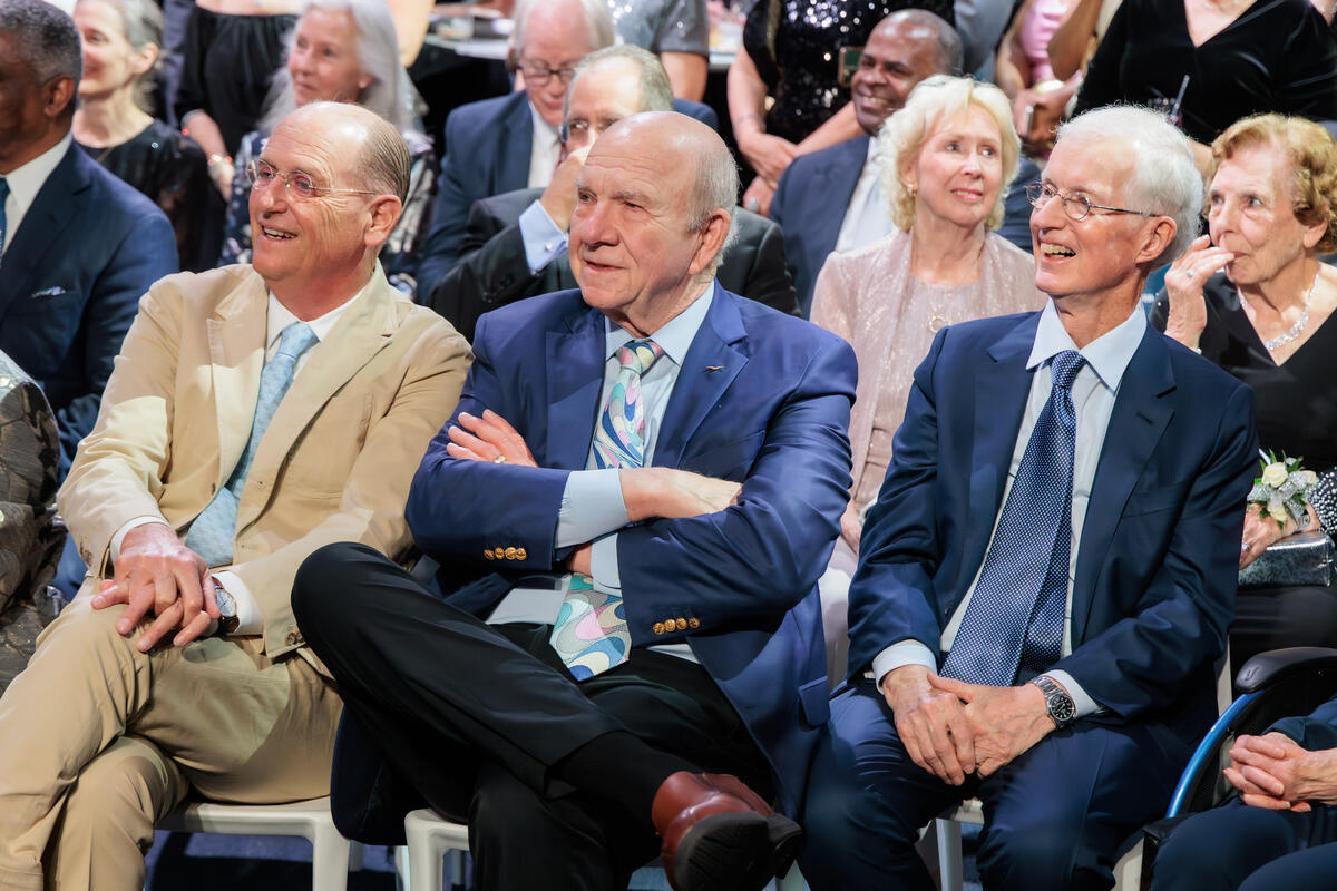 Former Delta CEOs Ron Allen, Leo Mullin and Richard Anderson attend the Delta Centennial Gala.