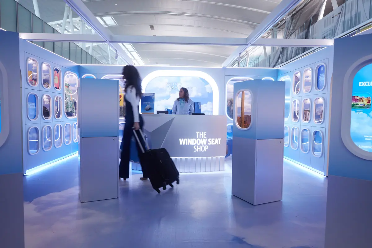 Beginning Nov. 14, the Window Seat Shop is open to customers traveling through John F. Kennedy International Airport’s Terminal 4 and online at delta.com/windowseatshop. The online shop is exclusively available to Delta SkyMiles American Express Card Members on Tuesday, Nov. 14, and opens broadly to all Members on Wednesday, Nov. 15. 